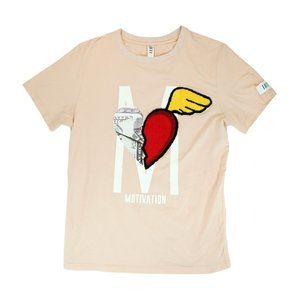 Fifth Loop Peach‎ Motivation Money Heart T Shirt Size Small S ~ Men's